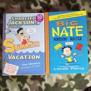 Charlie Joe Jackson's Guide to Summer Vacation & Big Nate Boredom Buster 2 BOOKS